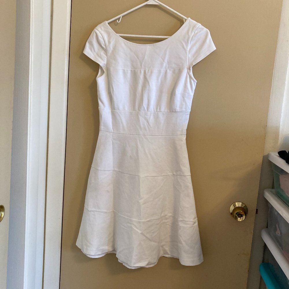 White Scoopneck Dress
